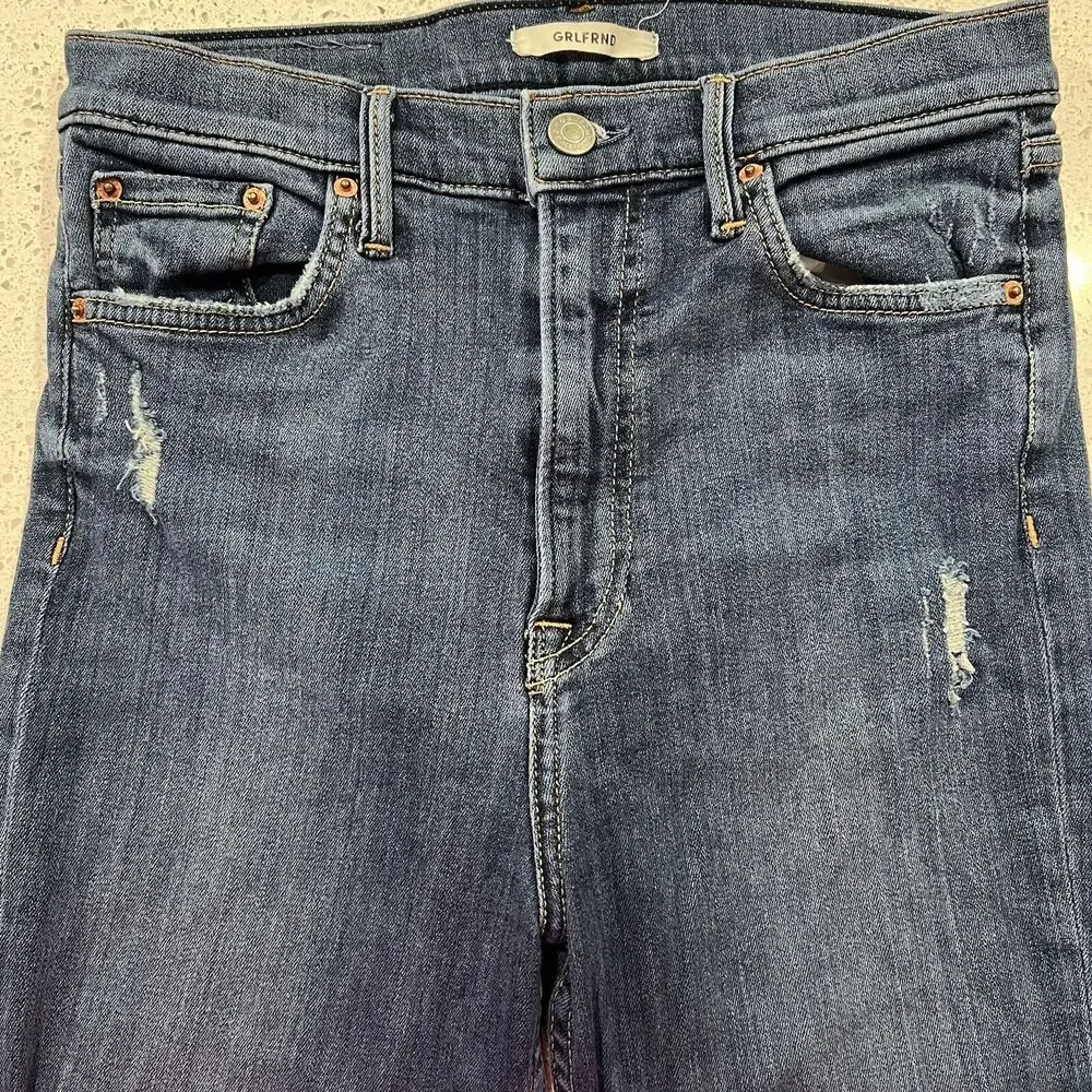 GRLFRND Jeans Sz 27 Kendall High Rise Super Stretch Skinny You‎ Me Against World
